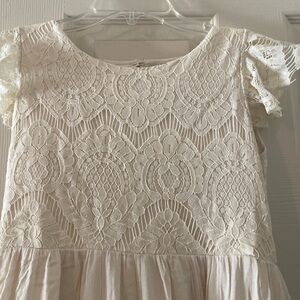 Girls joyfolie cream dress